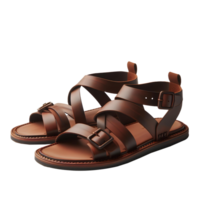 Men's sandal isolated on transparent background png