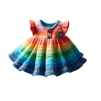 bebê menina vestido isolado em transparente fundo png