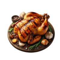 Grilled Chicken isolated on transparent background png