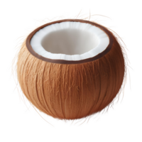 Coconut isolated on transparent background png