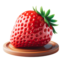 Strawberry isolated on transparent background png