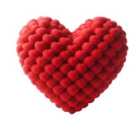 Heart pillow isolated on transparent background png