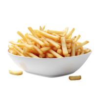 French fries isolated on transparent background png