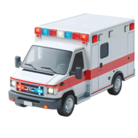 Ambulance isolated on transparent background png