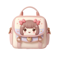 baby girl school bag isolated on transparent background png