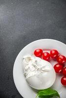 burrata cheese portion buffalo burrata cooking appetizer meal food snack on the table copy space photo