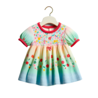Baby girl frock isolated on transparent background png