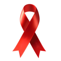 Red ribbon isolated on transparent background png