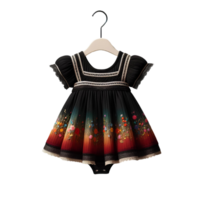 bebê menina vestido isolado em transparente fundo png