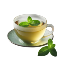verde tazza di tè isolato su trasparente sfondo png