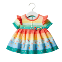 Baby girl frock isolated on transparent background png