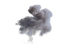 Cannon explosion on transparent background png