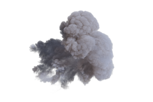 Cannon explosion on transparent background png