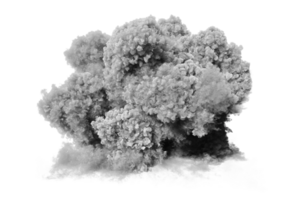 Artillery explosion on transparent background png