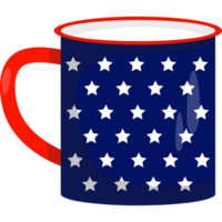 Tasse amerikanisch Flagge png