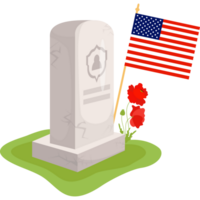 American Grave with with poppy flowers png