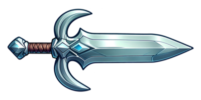 Enchanting Cartoon Illustration of a Fantasy Sword png