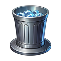 metallic can filled with diamonds png