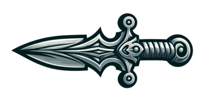 Magical Fantasy Sword in Animated Illustration png