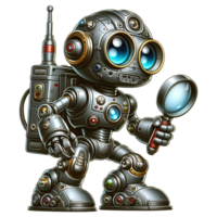 carino metallico robot esploratore png