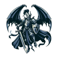 a knight with a sword and shield on it png