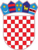 escudo de armas de croacia vector