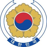 nacional emblema de sur Corea vector