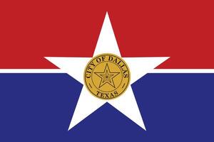 bandera de dallas, unidos estados vector