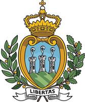 coat of arms of san marino vector