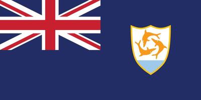 flag of anguilla vector