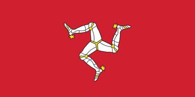 flag of the isle of man vector