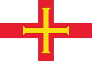 bandera de guernsey vector