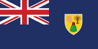 bandera de el turcos y caicos islas vector