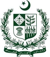 estado emblema de Pakistán vector