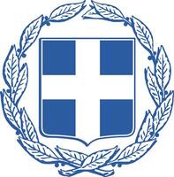 nacional emblema de Grecia vector