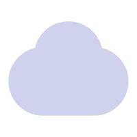 nube icono para uiux, web, aplicación, infografía, etc vector