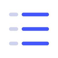 List icon for uiux, web, app, infographic, etc vector