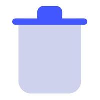 Trash icon for uiux, web, app, infographic, etc vector