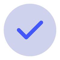 Checkmark icon for uiux, web, app, infographic, etc vector