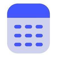 Calculator icon for uiux, web, app, infographic, etc vector
