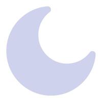 Moon icon for uiux, web, app, infographic, etc vector