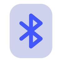 Bluetooth icon for uiux, web, app, infographic, etc vector