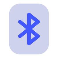 Bluetooth icon for uiux, web, app, infographic, etc vector