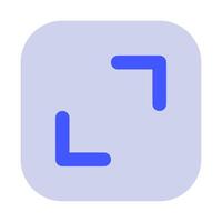 Fullscreen icon for uiux, web, app, infographic, etc vector