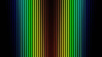 Rainbow Descending Endless Neon Lines Background VJ Loop in 4K video