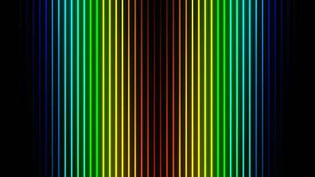 Rainbow Descending Endless Neon Lines Background VJ Loop in 4K video
