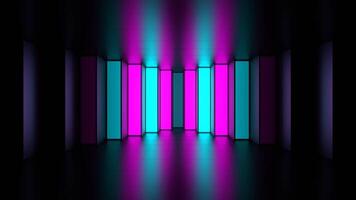 Cyan and Pink Stair Strobe Background VJ Loop in 4K video
