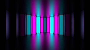 Cyan and Pink Stair Strobe Background VJ Loop in 4K video