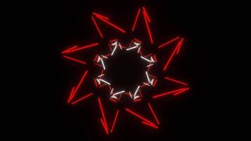 Red and White Neon Movable Grid Lines Background VJ Loop in 4K video