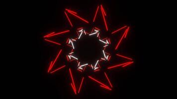 Red and White Neon Movable Grid Lines Background VJ Loop in 4K video